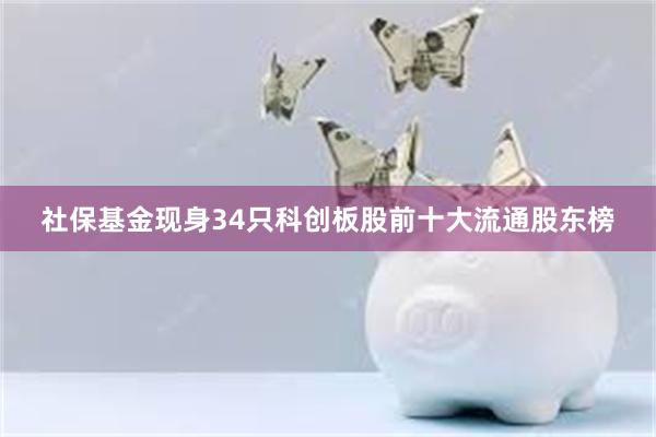 社保基金现身34只科创板股前十大流通股东榜