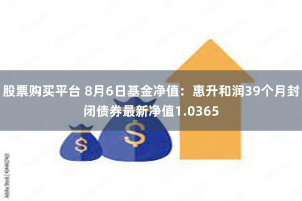 股票购买平台 8月6日基金净值：惠升和润39个月封闭债券最新净值1.0365