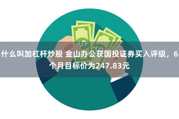 什么叫加杠杆炒股 金山办公获国投证券买入评级，6个月目标价为247.83元